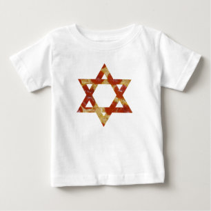 Camiseta Para Bebê estrela de pizza de david