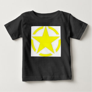 Camiseta Para Bebê estrela do exército