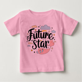 Camiseta Para Bebê Estrela do Futuro - Boca do Bebê Whimsical