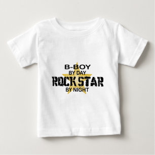 Camiseta Para Bebê Estrela do rock do B-Menino em a noite