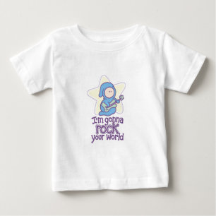 Camiseta Para Bebê Estrela do Rock Infantil Balance o Seu Mundo