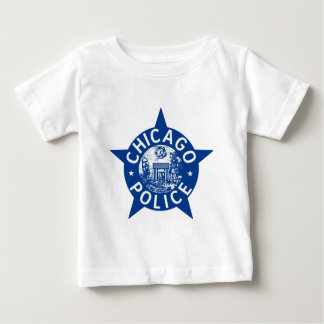 Camiseta Para Bebê ESTRELA do VINTAGE da polícia de Chicago