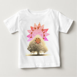 Camiseta Para Bebê Estrela e Árvore da Sorte