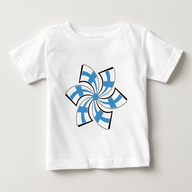 Camiseta Para Bebê Estrela Finlandesa (Frente)