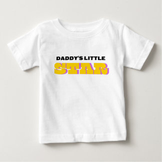 Camiseta Para Bebê Estrela Pequena do pai