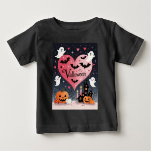 Camiseta Para Bebê Estrela Valloween Sinistra e Sentimental