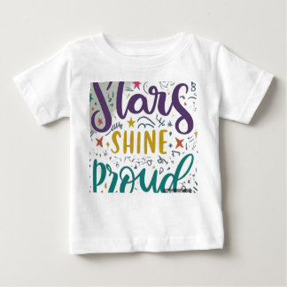 CAMISETA PARA BEBÊ ESTRELAS BRILHANTES