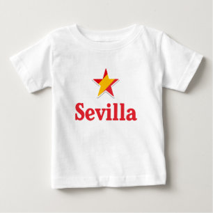 Camiseta Para Bebê Estrelas da Espanha – Sevilha
