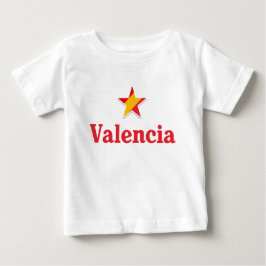 Camiseta Para Bebê Estrelas da Espanha – Valência