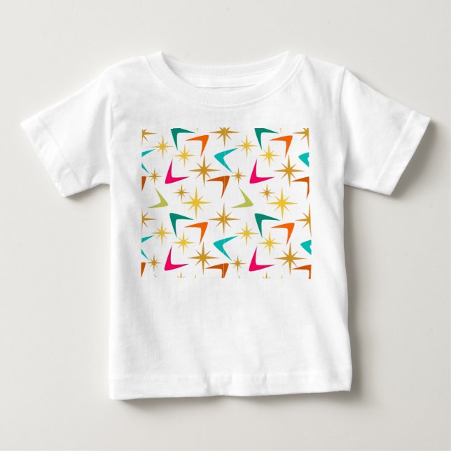 Camiseta Para Bebê Estrelas e bumerangas (Frente)