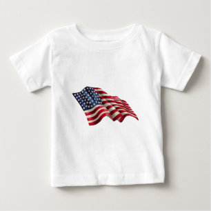 Camiseta Para Bebê Estrelas e Listras