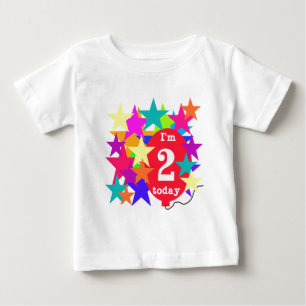 Camiseta Para Bebê Estrelas e T-shirts e segundos aniversários de bal