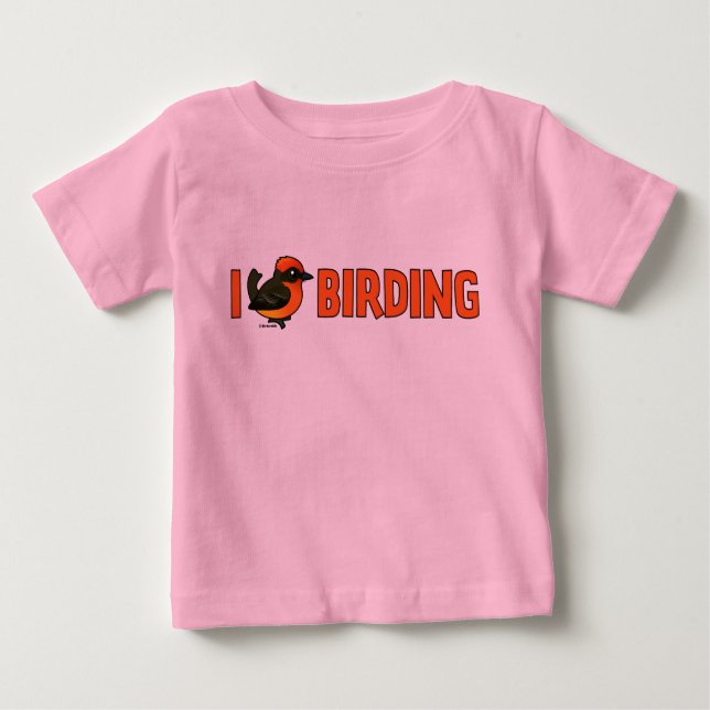 Camiseta Para Bebê Eu adoro Birding VEFL (Frente)