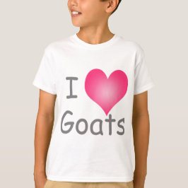 Camiseta Para Bebê Eu Adoro Caprinos