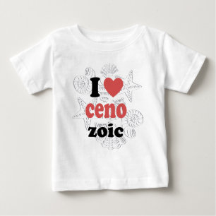 Camiseta Para Bebê Eu adoro cenozoico, citação engraçada para cientis