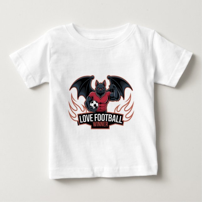 Camiseta Para Bebê Eu adoro futebol americano (Frente)