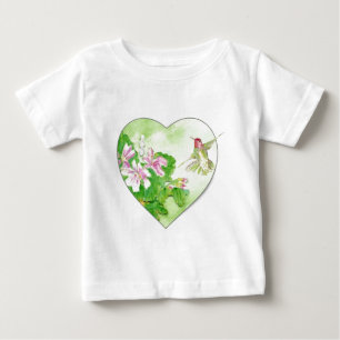 Camiseta Para Bebê Eu adoro "Hummingbird", "Bird Collection"