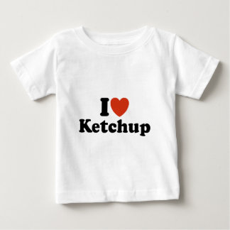 Camiseta Para Bebê Eu Adoro Ketchup