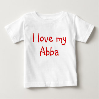 Camiseta Para Bebê Eu adoro minhas roupas de abba para bebê