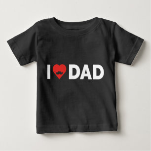 Camiseta Para Bebê Eu adoro Pai