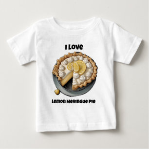 Camiseta Para Bebê Eu adoro torta de limão merengue
