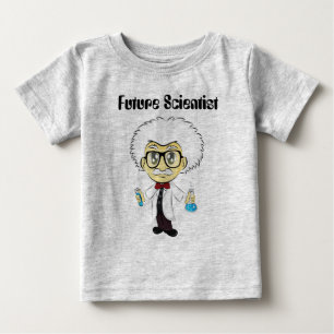 Camiseta Para Bebê Eu amo a ciência com cientista
