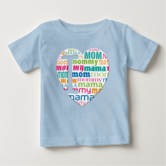 Camiseta Para Bebê Eu amo a mamã, Mama, mamãe -