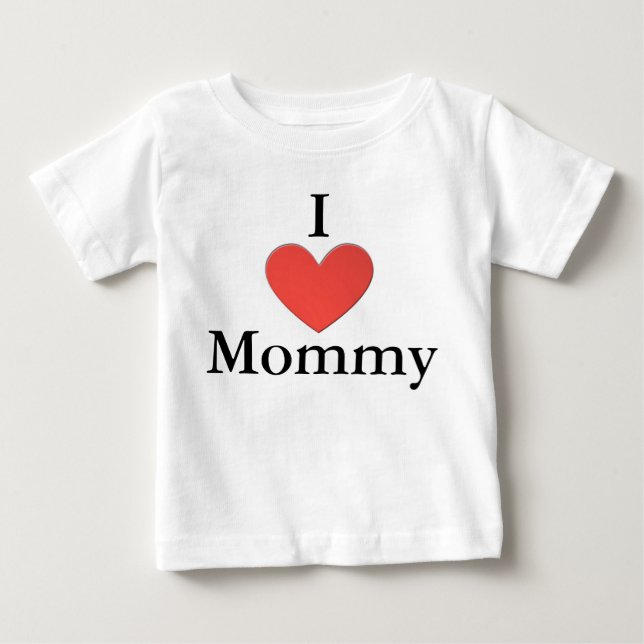 Camiseta Para Bebê Eu Amo a Mamãe One Piece (Frente)
