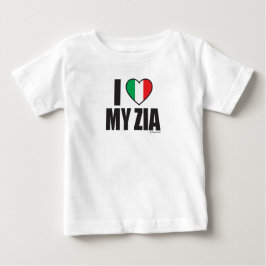 Camiseta Para Bebê EU AMO A MINHA ZIA White