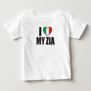 Camiseta Para Bebê EU AMO A MINHA ZIA White