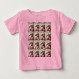 Camiseta Para Bebê Eu amo a montanha Kilimanjaro africana