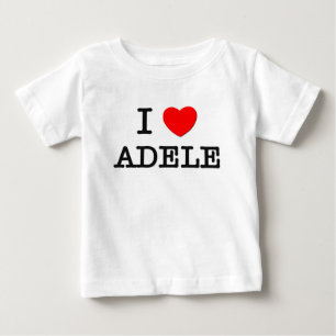 Camiseta Para Bebê Eu amo Adele