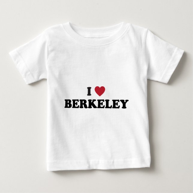 Camiseta Para Bebê Eu amo Berkeley Califórnia (Frente)