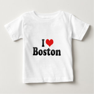 Camiseta Para Bebê Eu amo Boston