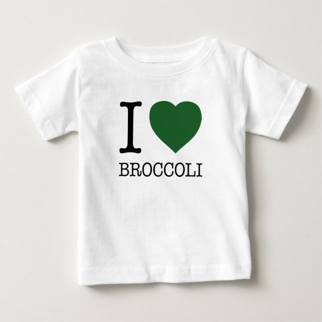 CAMISETA PARA BEBÊ EU AMO BROCCOLI (Frente)