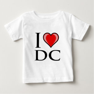 Camiseta Para Bebê Eu amo C.C. - distrito de Columbia