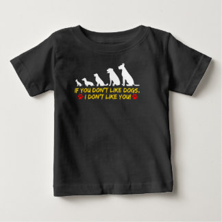 Camiseta Para Bebê Eu amo cachorros