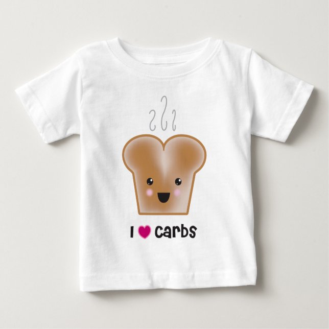 Camiseta Para Bebê Eu amo carburadores (Frente)