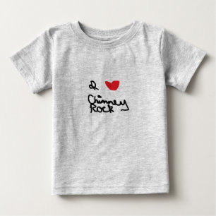 Camiseta Para Bebê Eu amo Chimney Rock