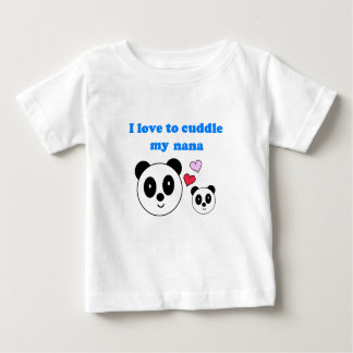 CAMISETA PARA BEBÊ EU AMO CUDDLE MINHA NANA