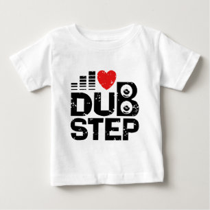 Camiseta Para Bebê Eu amo Dubstep