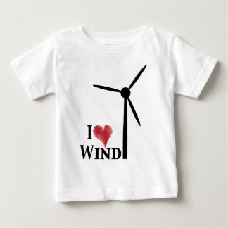 Camiseta Para Bebê eu amo energias eólicas