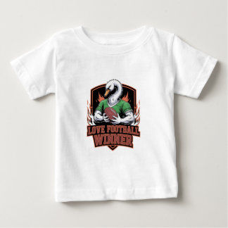 Camiseta Para Bebê Eu amo futebol