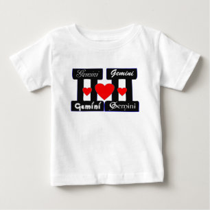 Camiseta Para Bebê ♊! Eu Amo Gemini-Best-Zodiac Sign Toddlers