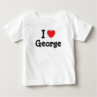 Eu amo George Heart Shirt