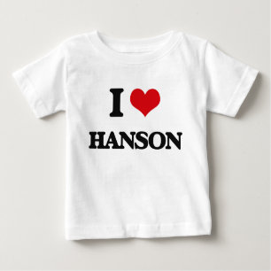 Camiseta Para Bebê Eu amo Hanson