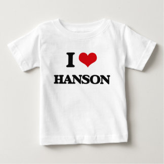 Camiseta Para Bebê Eu amo Hanson