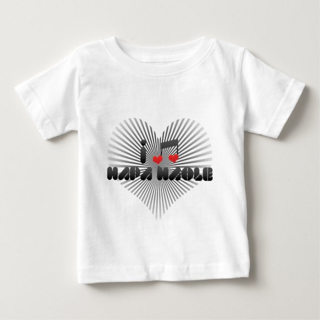 Camiseta Para Bebê Eu Amo Hapa Haole (Frente)