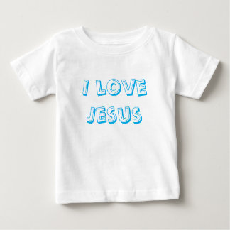 Camiseta Para Bebê Eu amo Jesus