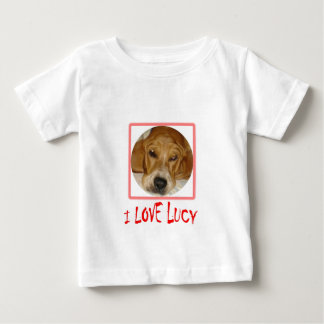 Camiseta Para Bebê eu amo lucy